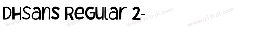 DHSans Regular 2字体转换